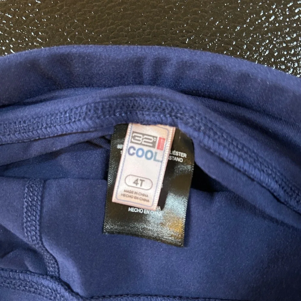 32 Degrees Cool Bike Shorts Activewear Athletic Gym Dance Navy‎ Blue Toddler 4T